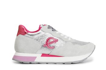 zapatillas deportivas de piel de ante y glitter off white 39