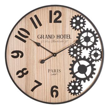 Reloj De Pared De Metal Marrón Ø 60x4,5 Cm