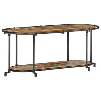 Mueble De Tv | Mueble De Salón | Gabinete De Tv Madera Maciza Reciclada 100x42x40 Cm