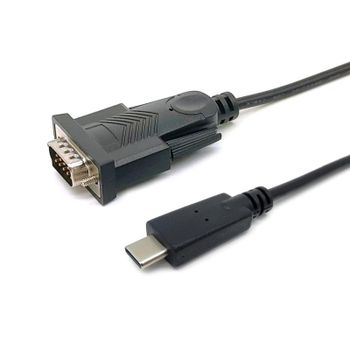 Cable USB-C a Serie DB9 EQUIP 1,5 m Negro