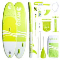 tabla paddle surf 305cm verde - tabla de stand up paddle hinchables para mar rios y lagos