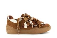 zapatillas de ante con detalles de piel efecto vaca y charm tancow 40