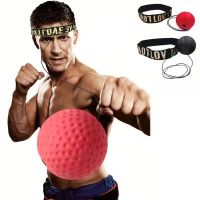 kaload 1 pieza de bola de boxeo de velocidad montada en la cabezaentrenamiento de reaccion mano-ojosaco de arena para