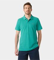 helly hansen para hombre 54543 polo hudson verde l casual algodon manga corta