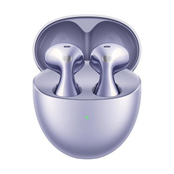 Auriculares Huawei inalámbricos Bluetooth con Cancelación de Ruido, Micrófono y color púrpura