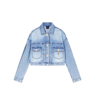 A|X Armani Exchange para mujer. XW002260AF21338MB001 Chaqueta Denim azul (M), Casual, Algodón