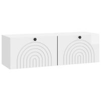 mueble para tv de pared brillante 98 x 31 x 30 cm vidaxl