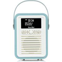 vq retro mini portable dabr bluetooth radio - mint