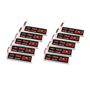 10Pcs URUAV 3.8V 450mAh 80C/160C 1S Batería Lipo con enchufe PH2.0 para EMAX Tinyhawk II 75mm Tiny7 Happymodel Snapper7