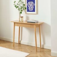 consola efecto roble 1 cajon 100 cm