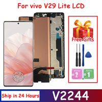 pantalla lcd amoled de 678 pulgadas para vivo v29 lite 5g v2244 conjunto de digitalizador de pantalla tactil para vivo v29lite pantalla con marco
