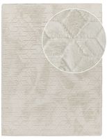 alfombra de piel arnia crema 60x100 cm
