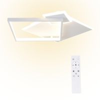 freeman - plafon led de metal color blanco 46 cm