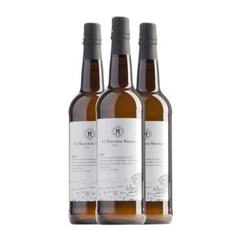 Maestro Sierra Vino Generoso Fino Jerez-xérès-sherry 75 Cl 15% Vol. (pack De 3 Unidades)