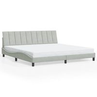 cama matrimonial  cama para adultos  estructura de cama sin colchon terciopelo gris claro 200x200 cm