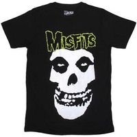 misfits tops y camisetas skull logo para mujer