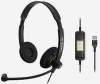 epos impact sc 60 usb ml - casque filaire professionnel pour communications unifiees micro antibruit voicer connexion usb confortable ideal pour lusage en bureau