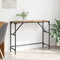 mesa consola - mueble para entrada - madera de ingenieria - madera vieja 100x32x75cm