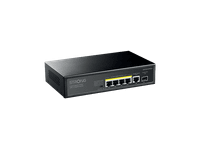 switch - strong sw5011poe 12 gbps 4x poe 1x rj45 enlace ascendente gigabit sfp negro