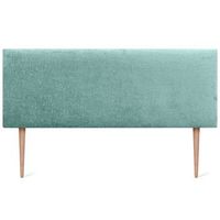 dhome cabecero de lana natural 135x115cm con patas camas 120135 - verde agua