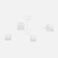 fabrilamp lampara ortiga 4 x gx53 blanca 36w 3200lm bombillas incluidas