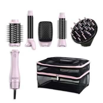 Moldeador de Pelo Revlon MultiStyler RVDR 5376 5en 1, Cerámica Iónica, 2 Velocidades - Rosa