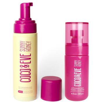 Coco & Eve Bali Bronzing Foam and Face Tanning Micromist Bundle (Various Shades) - Medium