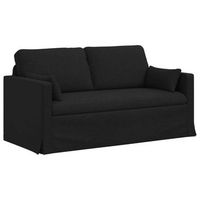 sofa negro 158 x 78 x 80 cm tela vidaxl