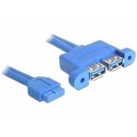 cable usb delock 82941 045 m usb 32 gen 1 hembra a hembra azul