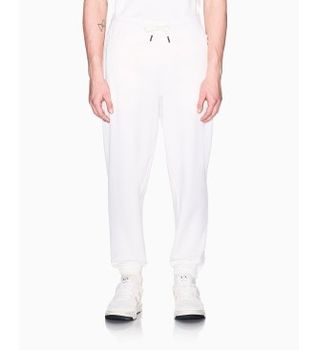 A|X Armani Exchange para hombre. XM002353AF21869U1074 Pantalón Jogger blanco crema (S), Casual, Algodón