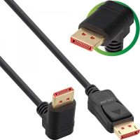 inline 17151u cable displayport 14 8k 1 m negro oro angulado