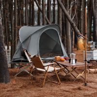 sobuy ogs60-hg cuna con tienda de campana 4 en 1 con tumbona de camping saco de dormir colchon y accesorios