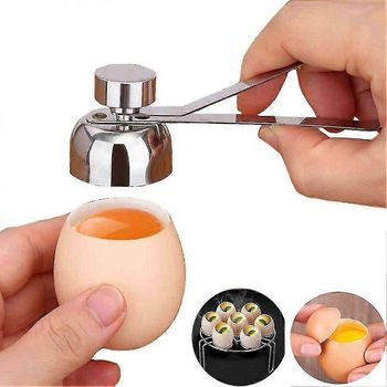 Práctico Cortador De Huevos De Acero Inoxidable Para Cocinar Crudos Y Cocidos.