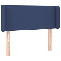 cabecero cama  panel de cabecera de tela azul 103x16x7888 cm