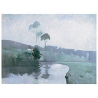cuadro lienzo - primavera - john henry twachtman - cm 60x80