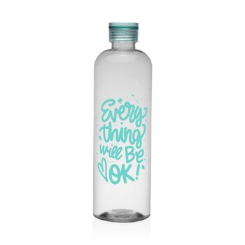 Botella en silicona verde 1 l