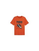 camiseta puma graphics sneaker hombre naranja