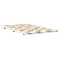 estructura de cama blanco 120 x190 cm madera maciza de pino