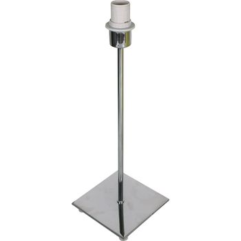 Base para sobremesa pic cuadrado 1xe14 l.13xan.13xal.40cm cromo