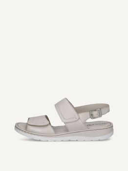 CAPRICE Heeled sandal, white, made of Leather without heel, Size 36