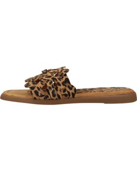 de UNISA SANDALIAS MUJER MODELO CLERY LKD COLOR ANIMAL PRINT CANELE