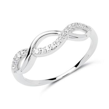Anillo para mujer plata 925 con circonita blanca