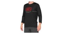 jersey 100  airmatic mangas 3 4 negro   rojo