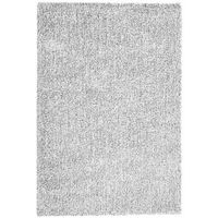 alfombra de pelo largo blanco y negro 140 x 200 cm rectangular moderna demre