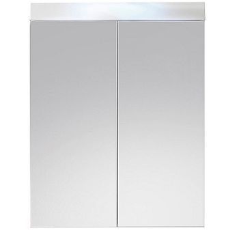 Armario De Pared Con Espejo Blanco Brillante Kelia 60 Cm