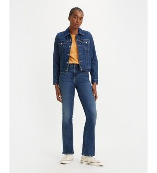 Levi's para mujer. 18759-0115 Jeans 725 High Rise Bootcut azul (27/32), Casual, Algodón, Denim