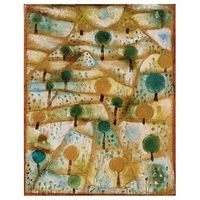 legendarte - cuadro lienzo impresion digital - pequeno paisaje ritmico - paul klee - decoracion pared cm 50x60