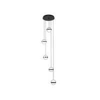 plafon colgante people 5l negro 140 w 10920 lm 3000r6000 k 35x35 cm mando