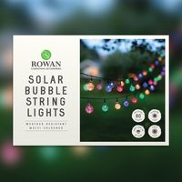 solar bubble string lights - multi
