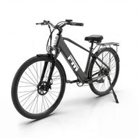 bicicleta electrica urbana fm m1 de 275r 250 w bateria extraible 7 velocidades negra